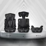 Moni FLEX autós ülés 76-150cm FEKETE/ZÖLD díszcsík