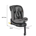 Moni BRAVO autós ülés 40-150 cm támasztólábbal S.SZÜRKE