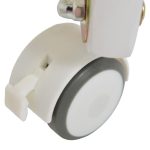 JUNO fa babaágy zsiráf mintás, ringatós 60*120cm FEHÉR