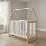 ASTRA fa babaágy házikó alakú, 3 magasságban állítható 60x120cm