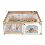 GAMEZONE  járóka összecsukható szőnyeggel, 60 labdával 150x200 BÉZS