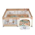 GAMEZONE  járóka összecsukható szőnyeggel, 60 labdával 150x200 BÉZS