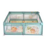 GAMEZONE járóka összecsukható szőnyeggel, 60 labdával 150x200 MENTA