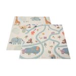 GAMEZONE járóka  összecsukható szőnyeggel, 60 labdával 120x120 SZÜRKE