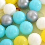 GAMEZONE járóka összecsukható szőnyeggel, 60 labdával 120x120 MENTA