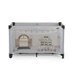 PLAYHOUSE összecsukható házikó utazóágy, tetővel, kibújóval SZÜRKE