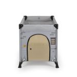 PLAYHOUSE összecsukható házikó utazóágy, tetővel, kibújóval SZÜRKE