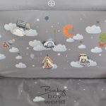 JOYZI utazójáróka összecsukható 90*90cm SZÜRKE