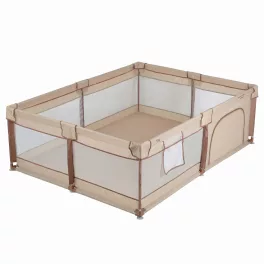   Moni GameZone Basic járóka 150x200 lecippzározható oldal, sarokvédő egyszínű BÉZS