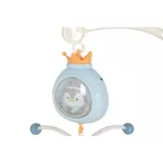 Moni PENGUIN Bed bell zenélő forgó játék kiságyra fehér zajjal KÉK