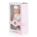 Moni BABA 30cm újszülött maciruhában kisnyuszival PINK