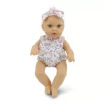 Moni BABA 30cm újszülött maciruhában kisnyuszival PINK