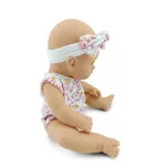 Moni BABA 30cm újszülött maciruhában kisnyuszival PINK