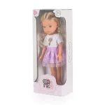 BABA 33 cmes hajasbaba lila szoknyás, szőke