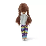 BABA 33 cmes hajasbaba SZETT, kutya, nadrágos, barna hajú