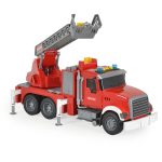 FIÚ játék AUTÓ Tűzoltó autó hanggal és vízspriccelő funkcióval 36cm PIROS