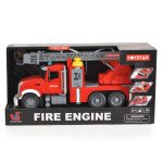 FIÚ játék AUTÓ Tűzoltó autó hanggal és vízspriccelő funkcióval 36cm PIROS