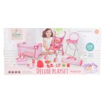 BABA játékszett 36 cmes LÁNY babával delux playset PINK