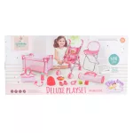 Moni BABA játékszett 36 cmes LÁNY babával delux playset PINK