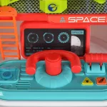 MŰANYAGJÁTÉK űrhajós zenélő, világító  asztal szett