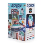 MŰANYAGJÁTÉK űrhajós zenélő, világító  asztal szett