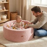 LABDAMEDENCE 200db 5,5cm ARANY labdával RÓZSASZÍN