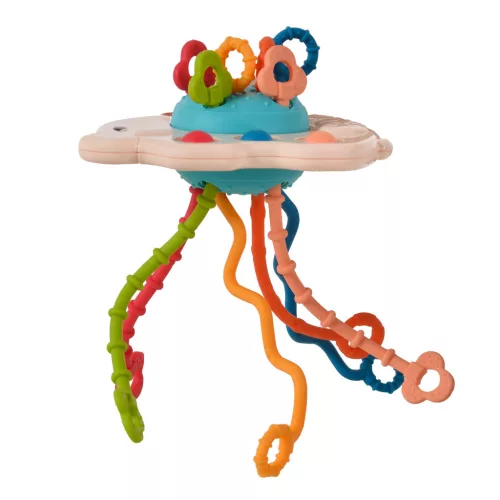 MŰANYAGJÁTÉK szilikon játék érzékszervi Elefánt BÉZS