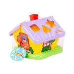 POLESIE 3354 házikó formabedobós, hálóban PIROS/SÁRGA