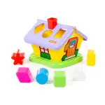 POLESIE 3354 házikó formabedobós, hálóban PIROS/SÁRGA