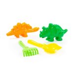 POLESIE homokozó szett 4 dbos SÁRGA/ZÖLD