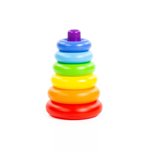 Polesie Toys  karikatorony montessori, műanyag SZÍNES
