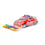 POLESIE műanyag tűzoltó sportautó PIROS