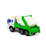 POLESIE műanyag konténeres autó FEHÉR/ZÖLD