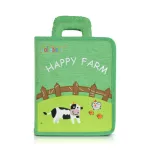 Moni MONTESSORI foglalkoztató könyv textilből Happy Farm