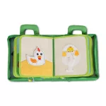Moni MONTESSORI foglalkoztató könyv textilből Happy Farm
