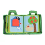 Moni MONTESSORI foglalkoztató könyv textilből Happy Farm
