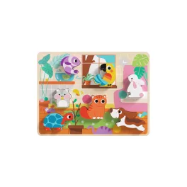 Moni TOOKY fapuzzle kis háziállatos 8 dbos