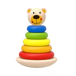 TOOKY Toy fatorony MACI, montessori, karikák SZÍNES
