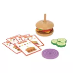 TOOKY Toy fa hamburger készítő szett
