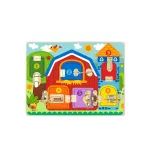 Tooky Toy Reteszes Montessori fa tábla TK044