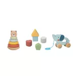 Moni Tooky toy 3in1 készségfejlesztő doboz formabedobóval