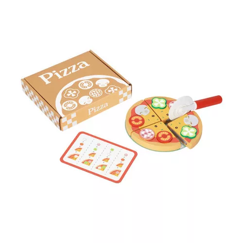 Moni Fajáték pizza szett feltétekkel