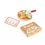 Moni Fajáték pizza szett feltétekkel