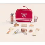 MONI KISTÁSKA fa tűzoltó szett 10dbos PIROS