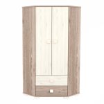 Timba Viki sarokszekrény 2 ajtós 2 fiókos krém-fűz