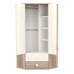 Timba Viki sarokszekrény 2 ajtós 2 fiókos krém-fűz