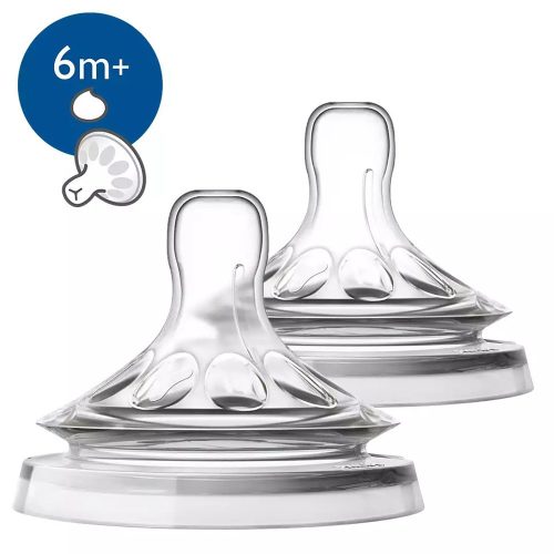 Avent etetőcumi Natural 2db y-vágású 6hó