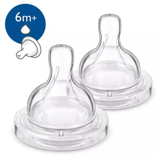 Avent etetőcumi Classic Anti-Colic 2db y-vágású 6hó