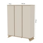 Faktum Sienna Cashmere 3 osztású szekrény