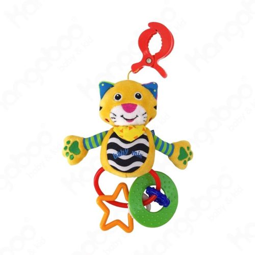 Baby Mix Plüss babakocsi csörgő  játék cica